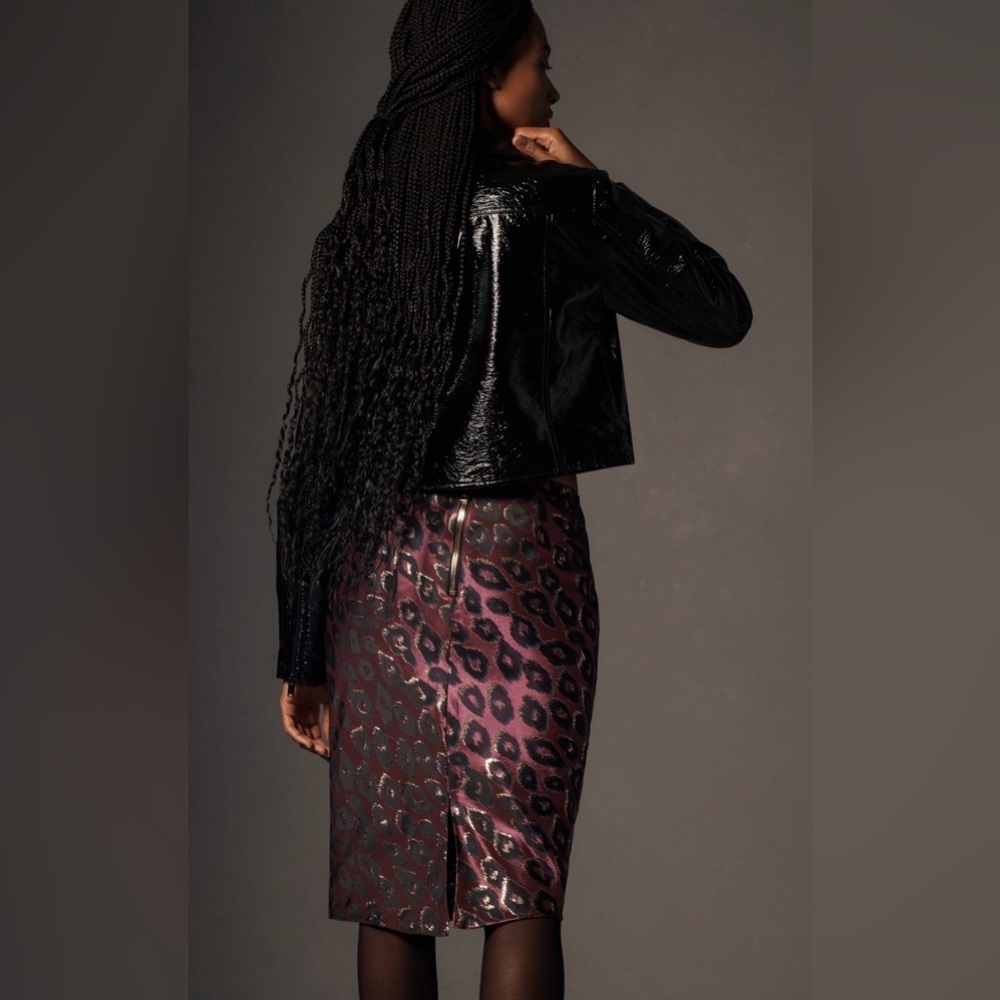 Le Superbe/Anthropologie leopard skirt - Picture 3 of 5